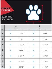 Koerte saapad Rukka Sock N4, suurus 1, must hind ja info | Riided koertele | kaup24.ee