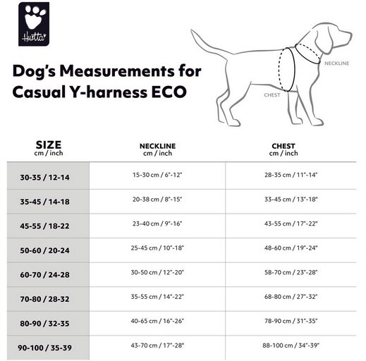 Koera Y-traksid Hurtta Eco Casual 35-45cm, kaneel цена и информация | Kaelarihmad ja traksid koertele | kaup24.ee