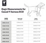 Koera Y-traksid Hurtta Eco Casual 35-45cm, must hind ja info | Kaelarihmad ja traksid koertele | kaup24.ee