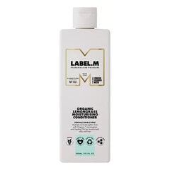 Niisutav juuksepalsam Label.m Organic Lemongrass, 300 ml hind ja info | Juuksepalsamid | kaup24.ee