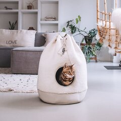 Kassi pesa District 70 Casa Teddy 45x45x60cm, elevandiluu цена и информация | Лежаки, домики | kaup24.ee