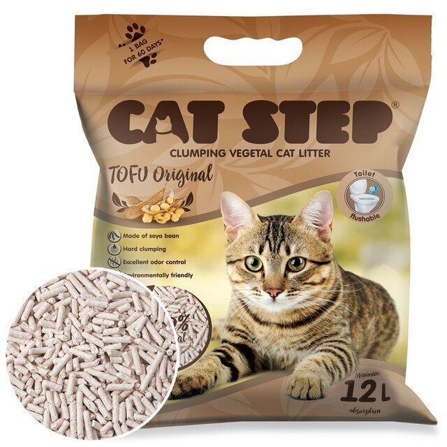 Kassiliiv Cat Step Tofu Original 5,6kg/12L цена и информация | Kassiliiv | kaup24.ee