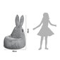 Laste kott-tool Qubo™ Baby Rabbit Gooseberry Pop Fit, roheline цена и информация | Lastetoa kott-toolid, tugitoolid ja tumbad | kaup24.ee