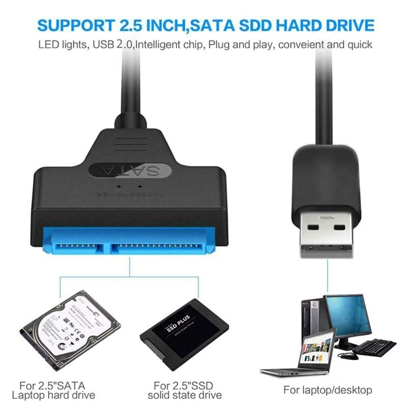 Adapter SATA SSD HDD USB 3.0 цена и информация | USB jagajad, adapterid | kaup24.ee