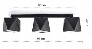 Подвесной светильник Luxolar цена и информация | Потолочный светильник, 38 x 38 x 24 см | kaup24.ee
