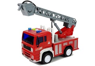 Tuletõrjeauto koos redeli ja heliga, LeanToys hind ja info | Poiste mänguasjad | kaup24.ee