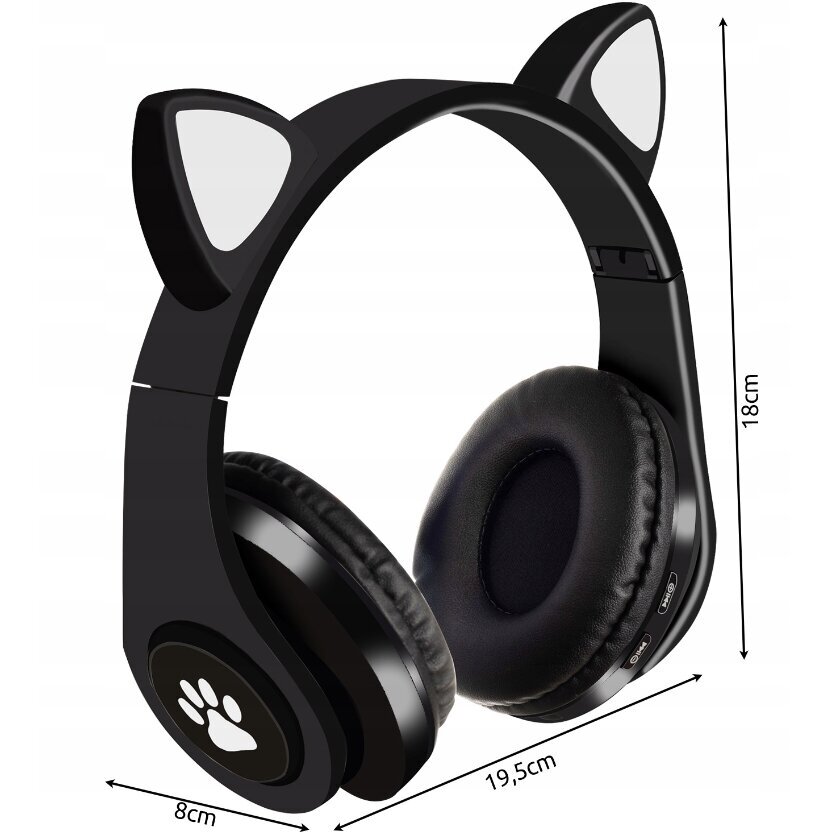 Laste juhtmevabad kõrvaklapid kassi kõrvadega, Bluetooth-ühendusega hind ja info | Kõrvaklapid | kaup24.ee