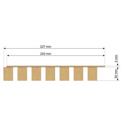 Настенная панель Auris, коричневая цена и информация | Тумбы под телевизор | kaup24.ee