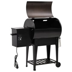 vidaXL pelletgrill alumise riiuliga, must, 94 cm, raud цена и информация | Грили | kaup24.ee