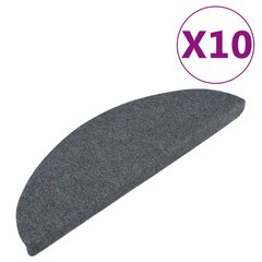 vidaXL iseliimuvad trepivaibad 10 tk, hall, 56 x 17 x 3 cm цена и информация | Коврики | kaup24.ee