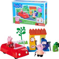 Klotside komplekt Peppa Pig Family auto 28 tükki цена и информация | Конструкторы и кубики | kaup24.ee