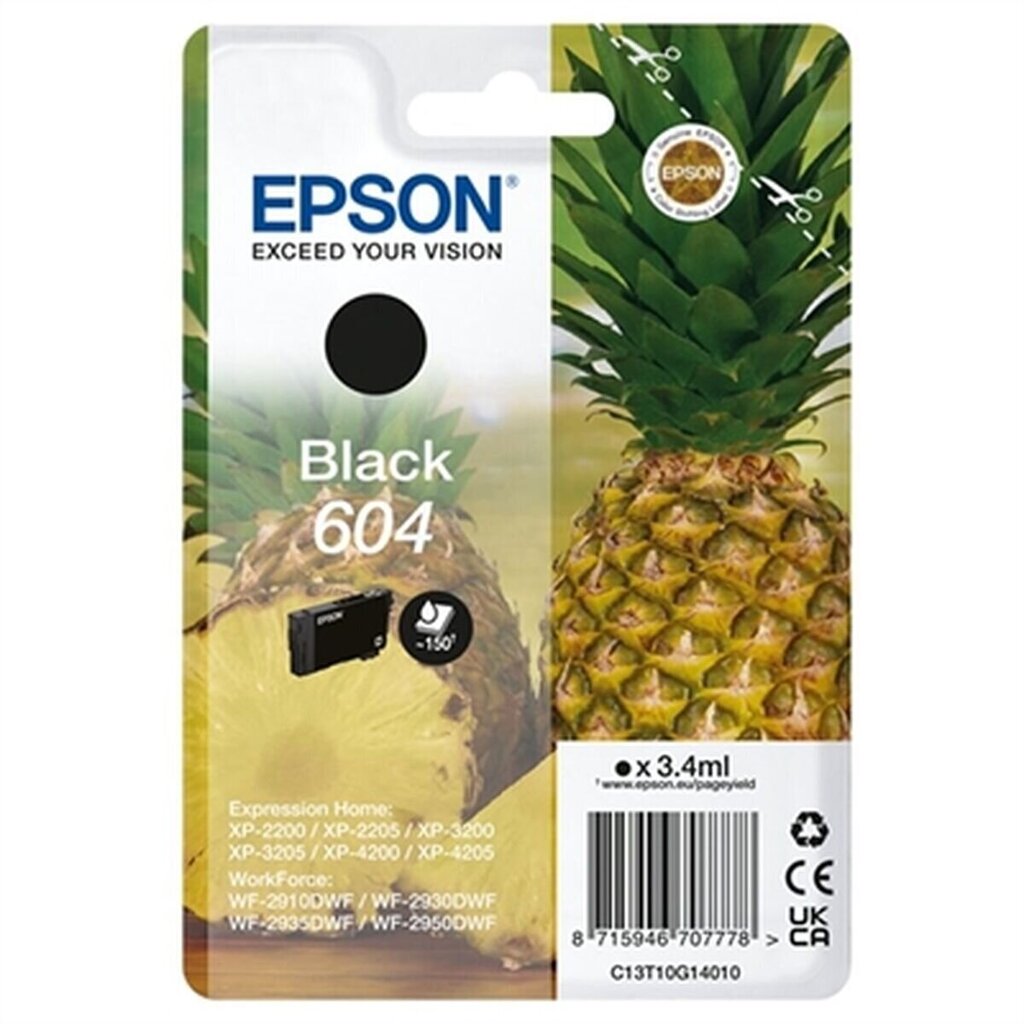 Epson 604 Must цена и информация | Tindiprinteri kassetid | kaup24.ee