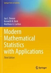 Modern Mathematical Statistics with Applications 3rd ed. 2021 цена и информация | Книги по экономике | kaup24.ee