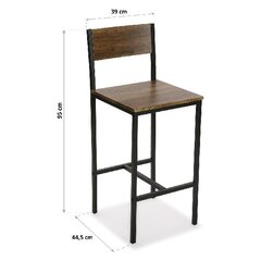 Lauakomplekt koos 2 tooliga Sena Wood MDF (45 x 97 x 89 cm) hind ja info | Aiamööbli komplektid | kaup24.ee