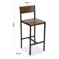 Lauakomplekt koos 2 tooliga Sena Wood MDF (45 x 97 x 89 cm) цена и информация | Aiamööbli komplektid | kaup24.ee