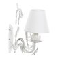 Laevalgusti DKD Home Decor Valge Polüester Metall 220 V 25W (38 x 22 x 31 cm) hind ja info | Seinavalgustid | kaup24.ee