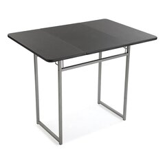 Стол и 2 стула Складной Чёрный (70 x 80 x 100 cm) цена и информация | Кухонные и обеденные столы | kaup24.ee