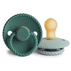 Lutt naturaalsest kummist FRIGG Roupe, 2tk. 0-6 kuud. (Sage/Vintage green) hind ja info | Lutid | kaup24.ee