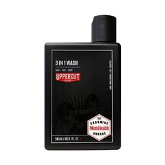 Juukse-, näo- ja kehapesuvahend Uppercut Deluxe 3 in 1, 240 ml hind ja info | Šampoonid | kaup24.ee