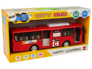 Игрушечный автобус Lean Toys, красный. цена и информация | Игрушки для мальчиков | kaup24.ee