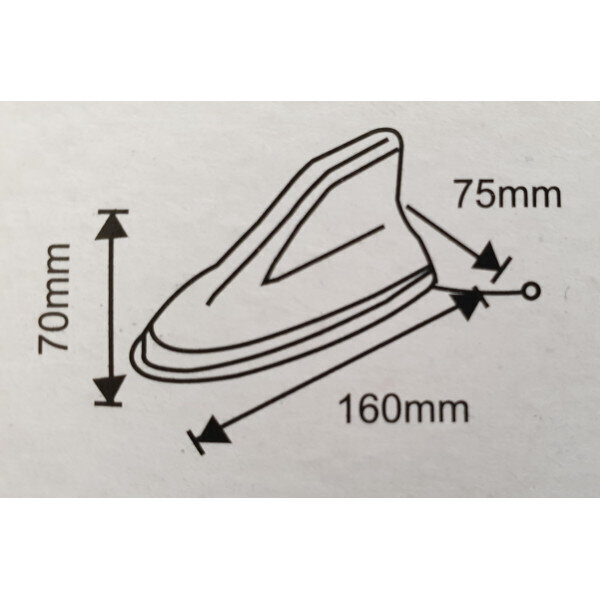 Autoantenn Shark Fin, 1 tk. hind ja info | Lisaseadmed | kaup24.ee