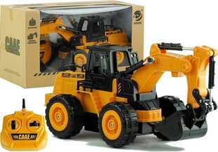 Liigutatava käepidemega ekskavaator Lean Toys, kollane hind ja info | Poiste mänguasjad | kaup24.ee