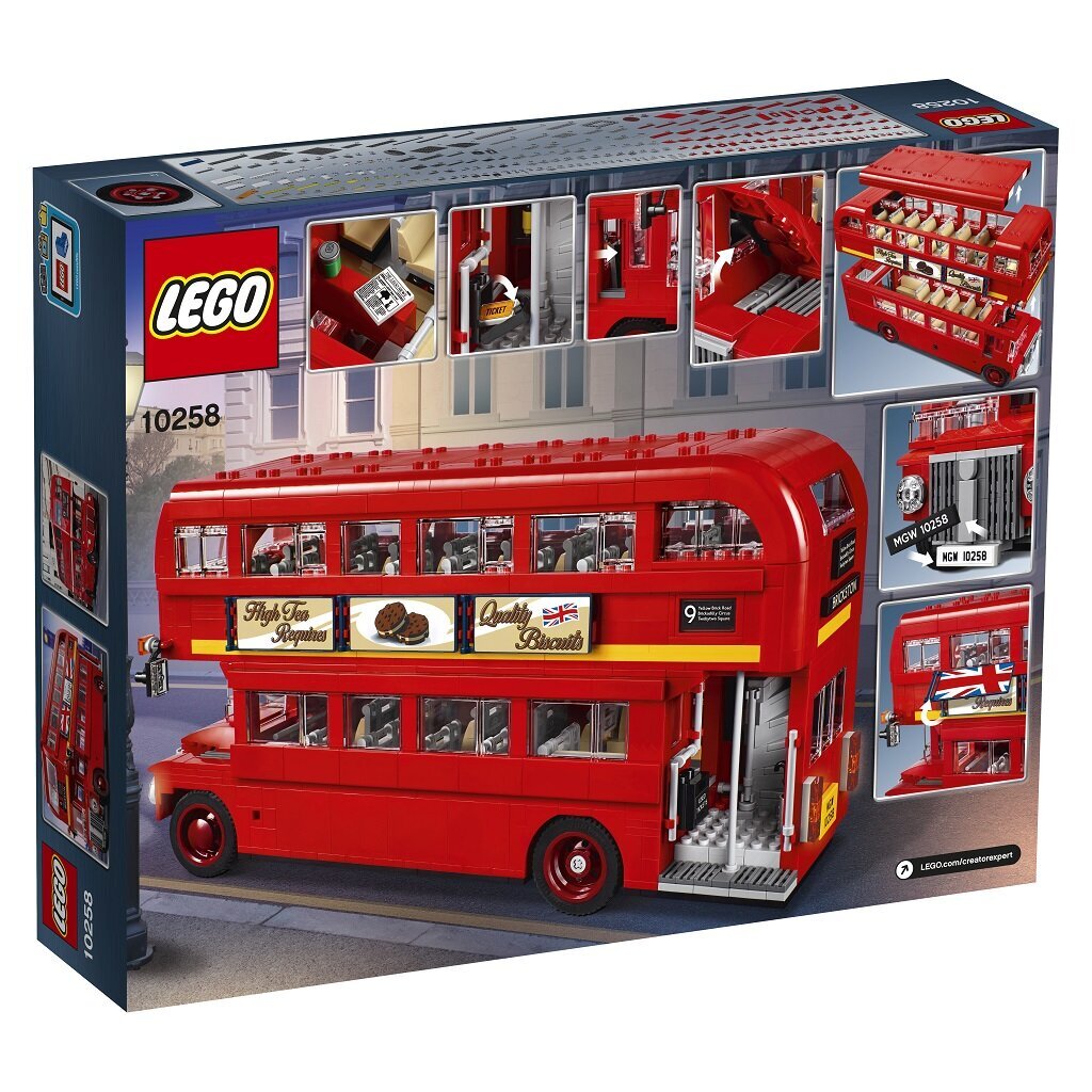 10258 LEGO® Creator Expert Londoni buss цена и информация | Klotsid ja konstruktorid | kaup24.ee