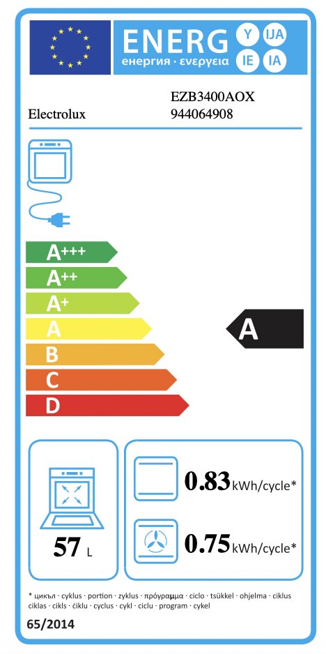 Electrolux EZB3400AOX hind ja info | Ahjud | kaup24.ee