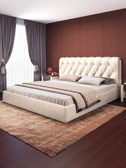 Voodi CROWN + Sapnas 2 XL, 140x200cm, valge hind ja info | Voodid | kaup24.ee