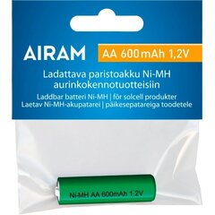 Airam laetav aku Ni-Mh, AA, 600 mAh hind ja info | AIRAM Sanitaartehnika, remont, küte | kaup24.ee