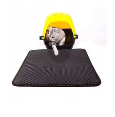 Коврик для кошачьего лотка SH design, 50x40 см, черный цена и информация | Средства по уходу за животными | kaup24.ee