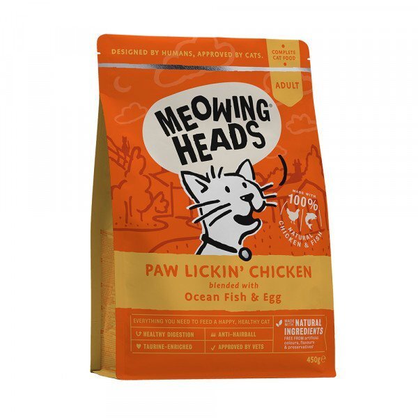 Meowing Heads Paw Lickin Chicken 450 g цена и информация | Kuivtoit kassidele | kaup24.ee