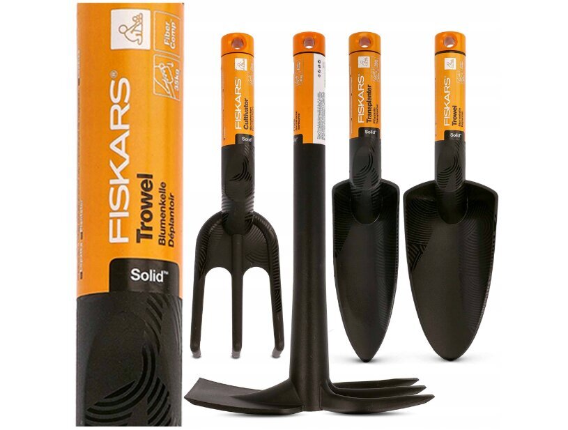 Aiatööriistade komplekt Fiskars, 4 tk цена и информация | Aiatööriistad | kaup24.ee