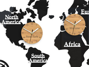 Настенные часы Kарта мира цена и информация | Часы | kaup24.ee