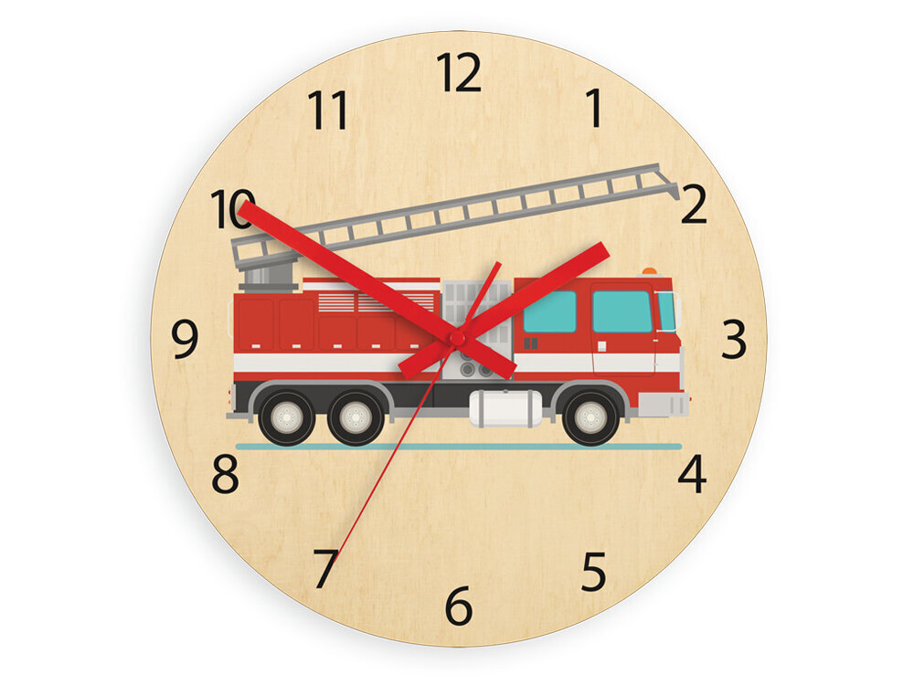 Laste seinakell Fire truck цена и информация | Kellad | kaup24.ee