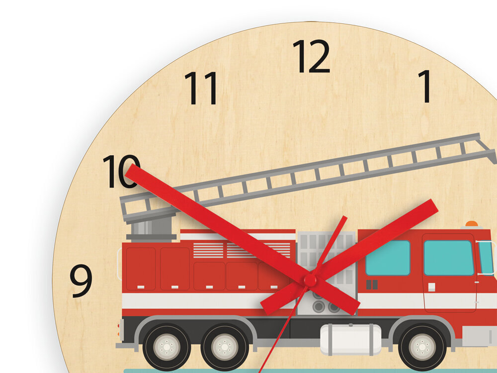 Laste seinakell Fire truck hind ja info | Kellad | kaup24.ee