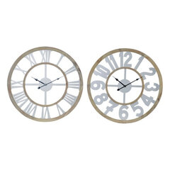 Настенные часы DKD Home Decor Деревянный MDF (60 x 4 x 60 см) (2 шт) цена и информация | Часы | kaup24.ee