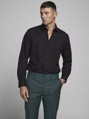 JACK & JONES мужская рубашка 12178125*03, черный 5714915323936 цена и информация | Мужские рубашки | kaup24.ee