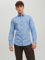 Jack & Jones мужская рубашка 12223001*01, голубой/синий 5715364738739 цена и информация | Мужские рубашки | kaup24.ee