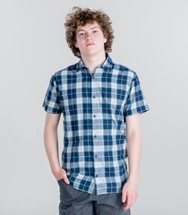 JACK & JONES särk meestele 12234180*02, tumesinine/valge цена и информация | Мужские рубашки | kaup24.ee