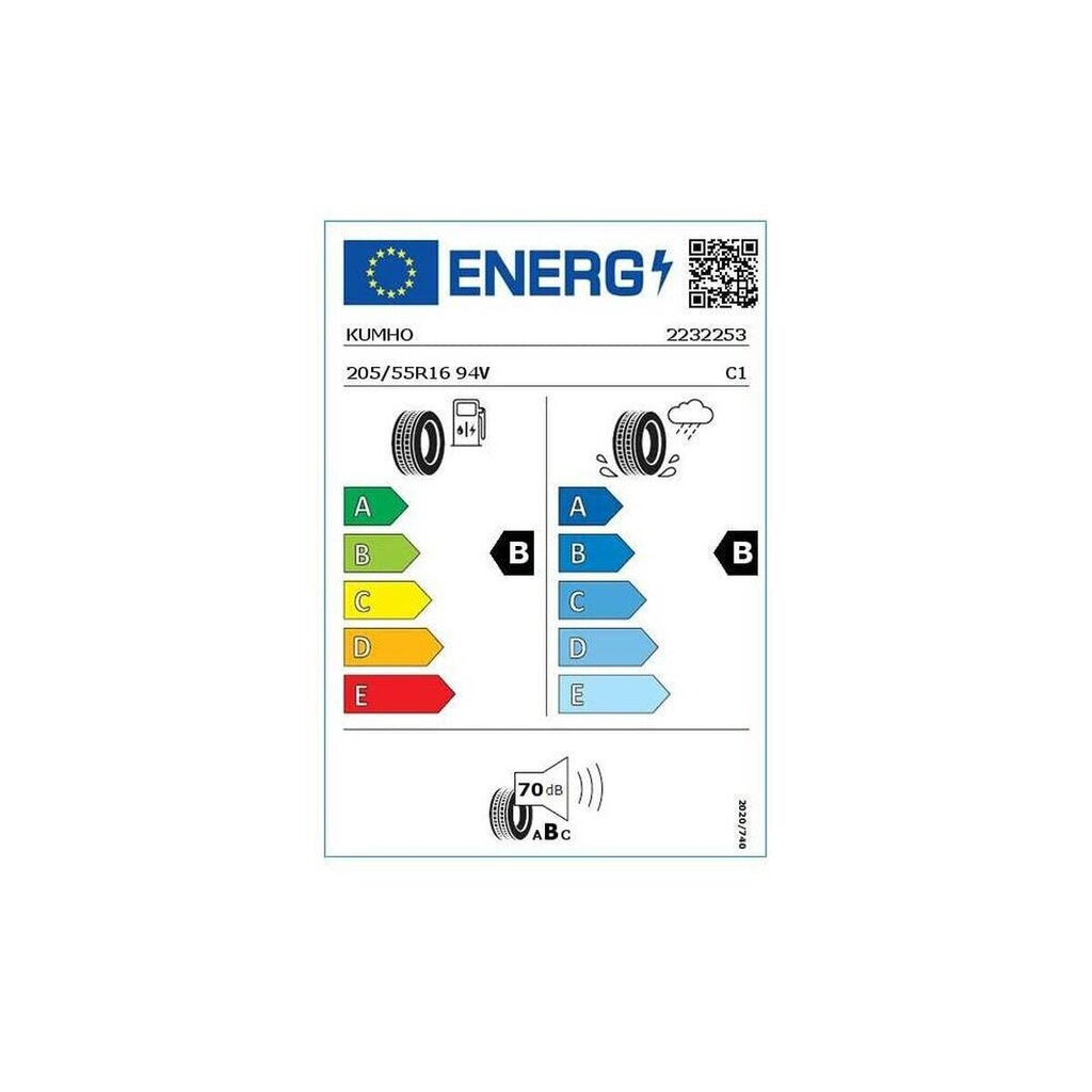 Kumho ES31 Ecowing 205/55VR16 цена и информация | Suverehvid | kaup24.ee