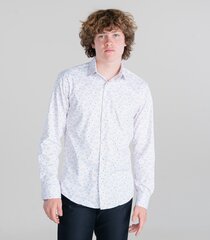 Espada мужская рубашка 863051 01, белый/оранжевый 863051*01-XL цена и информация | Мужские рубашки | kaup24.ee