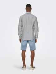 ONLY & SONS мужская рубашка 22012321*01, серый 5715422220169 цена и информация | Мужские рубашки | kaup24.ee