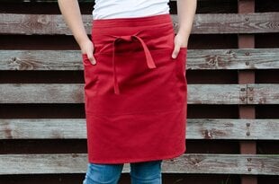 DILL Handmade полуфартук (красный) цена и информация | Кухонные полотенца, рукавицы, фартуки | kaup24.ee