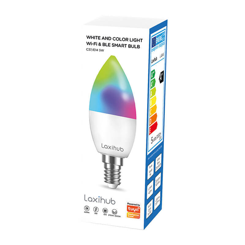 Nutikas LED pirn Laxihub LAE14S (2 tk) WiFi Bluetooth Tuya цена и информация | Lambipirnid, lambid | kaup24.ee