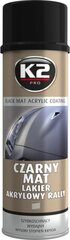 Краска акриловая матовая черная K2 Czarny, 500 мл цена и информация | Автохимия | kaup24.ee
