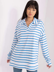 Женская бело-синяя блуза оверсайз 2016103411146 цена и информация | Женские блузки, рубашки | kaup24.ee