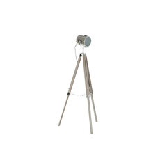 Põrandalamp DKD Home Decor Metall Puit Hõbe Helepruun Tripod (66 x 66 x 142 cm) hind ja info | Põrandalambid | kaup24.ee