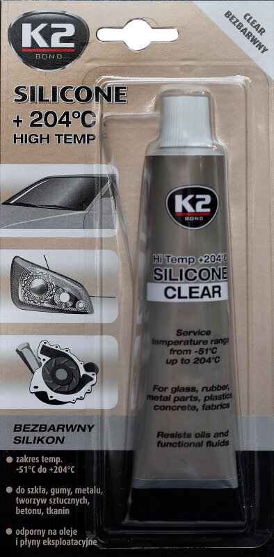 Tihendussilikoon värvitu K2, 85 g hind ja info | Autokeemia | kaup24.ee