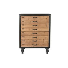 Kummut DKD Home Decor Kuusk Naturaalne Must Vintage (67 x 40 x 89 cm) цена и информация | Комоды | kaup24.ee